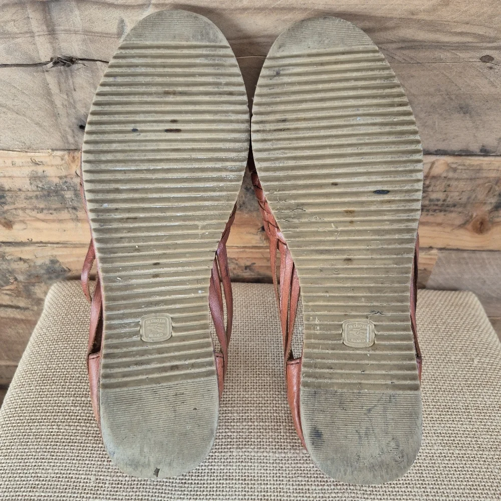 Frida Kahlo Sandals D'Santy Artsy Leather Mexican Huraches Womens 5 MX / 7.5 US